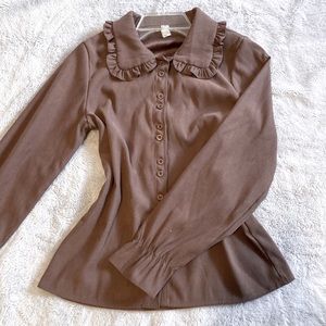 【GRACE&CHILI】 Brown Blouse S